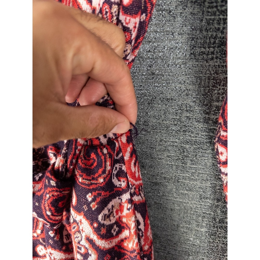 Maeve Anthropologie Dress Womens S V Neck Paisley Boho Belted Ruffle Short - Picture 7 of 8